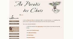 Desktop Screenshot of paradis-des-chats.com